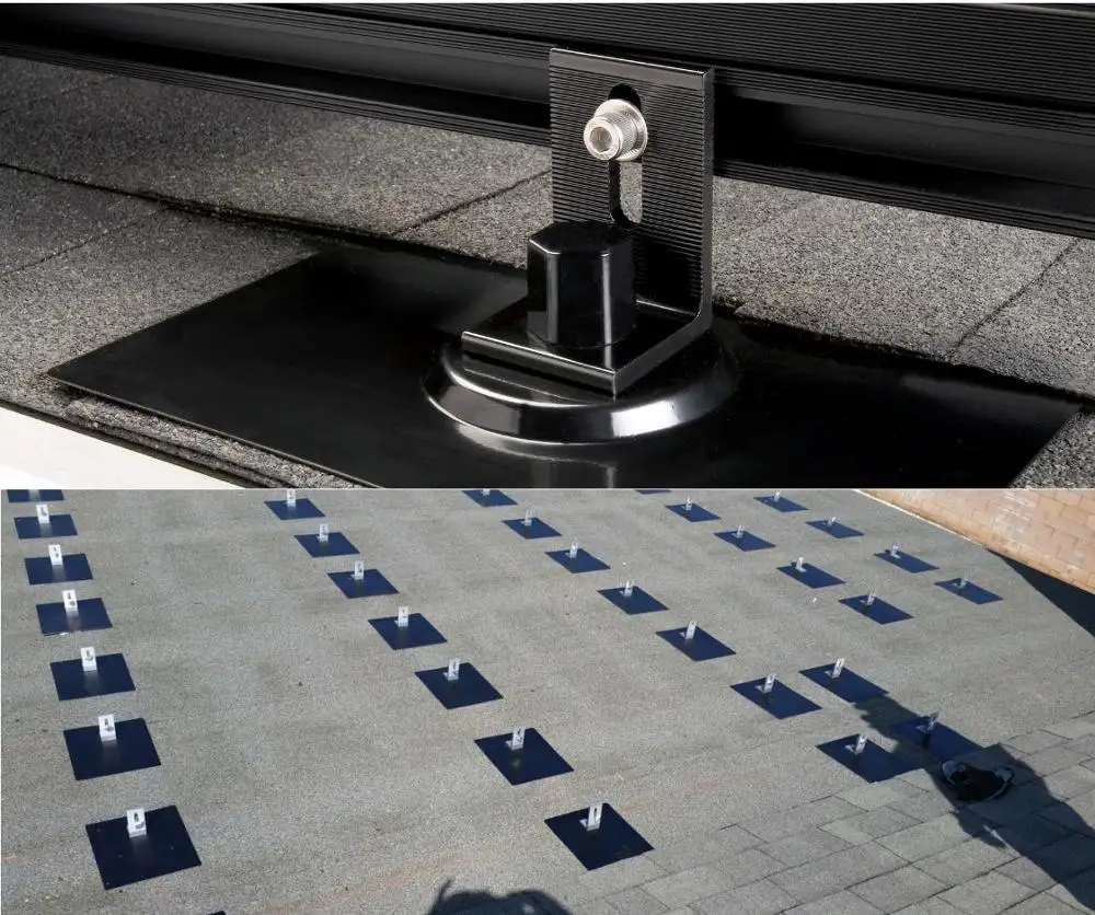 Universal Solar Racking Structure Flashing Mount Kit for Composition Shingle Roof