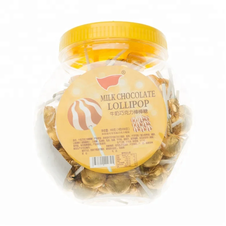 900g bottled milk and chocolate flavor lollipop