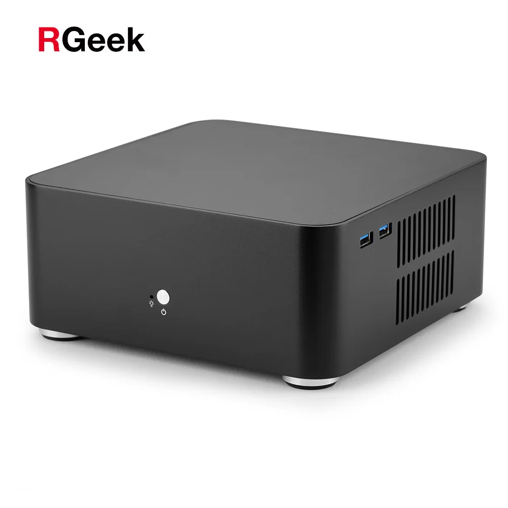 RGeek OEM Aluminum PC Case Horizontal Computer Case Mini ATX ITX PC Case