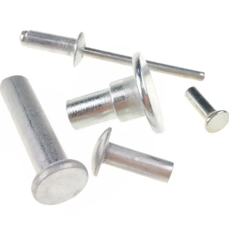 
Flat Truss Head Solid Aluminum Rivets Fastener for Metal Sheet 
