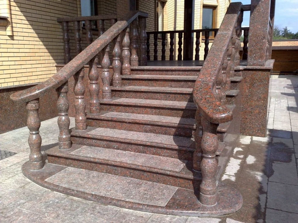 
Flamed polished cheap natural red grey black labradorite granite stone balusters buy wholesale 