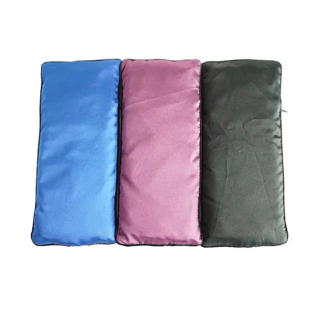 Высокое качество Лаванда атласная Йога Подушка для глаз