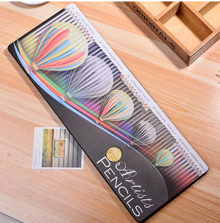 
60 colors art painting watercolor pencil leads natural wooden colored pencil set 