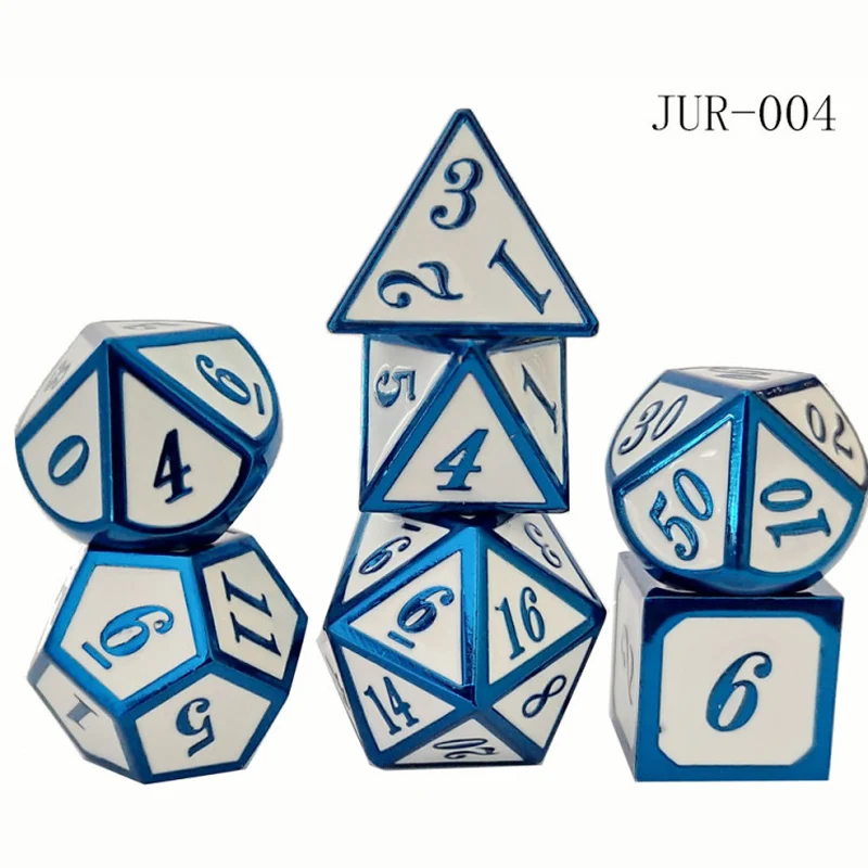 
Source factory specializing in making zinc alloy multi-sided metal dice game entertainment dice 