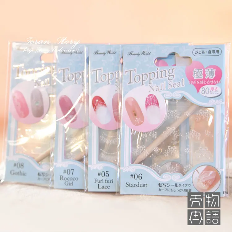 Free Shipping Lucky Fancy Ultra thin Breathable Eco friendly Nail Art Finger Stickers Nail Polish Oil