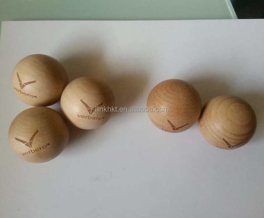 
Wooden Hockey Balls with logo 