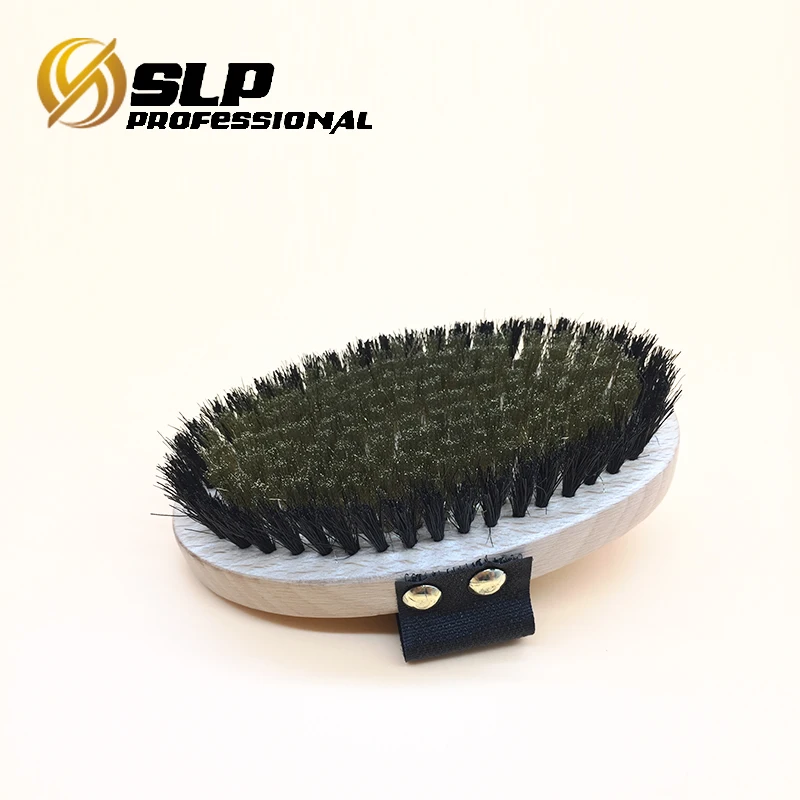 Wooden ionic body brush with soft coppers