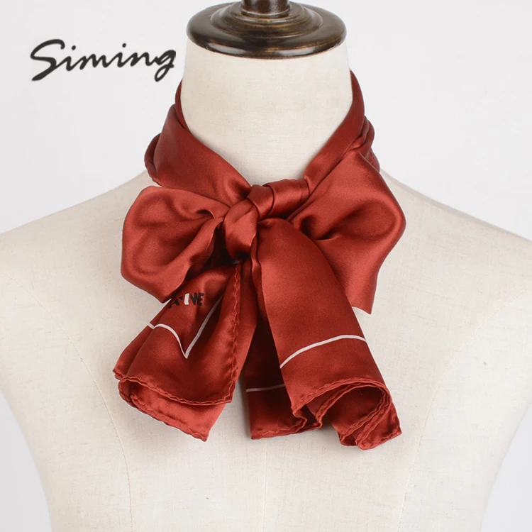 Новое поступление, модный Шиммер, квадратный атласный шарф из 100 полиэстера для университета