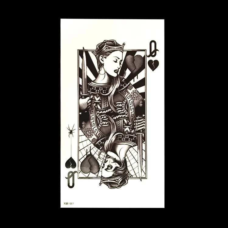 XQB 001-100 210x114mm colorful waterproof temporary tattoo animal totem long time lasting tattoo sticker