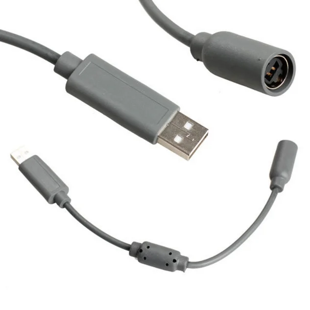 New 23cm Wired  USB  Controller  Cable  Adapter For XBOX 360