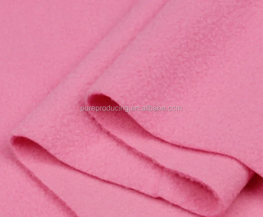
Pastel pink anti pill fleece fabrics 