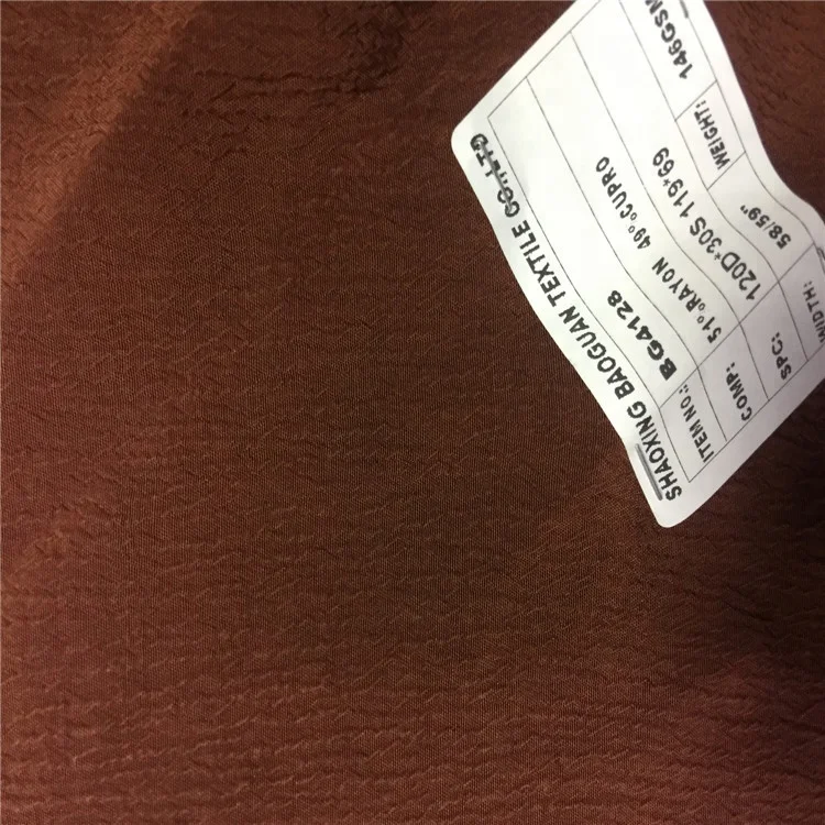  Высококачественная ткань из искусственного шелка для одежды 120d * 30s оптом