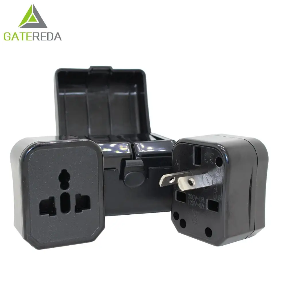 
ac universal power adaptor wall charger travel adapter eu aus uk us plug Universal Travel adapter with portable design with 4 plugs and worldwide socket&nbsp;