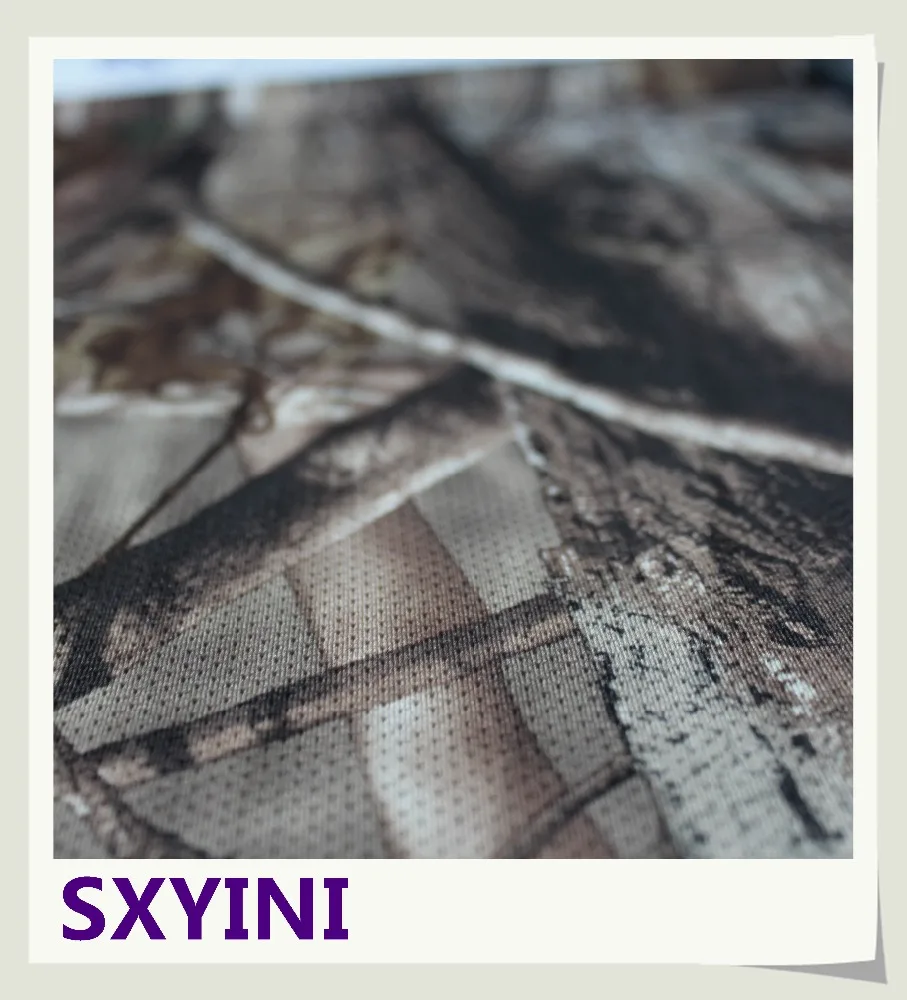 
shaoxing YINI new sample 100 polyester bird eye mesh camouflage fabric 