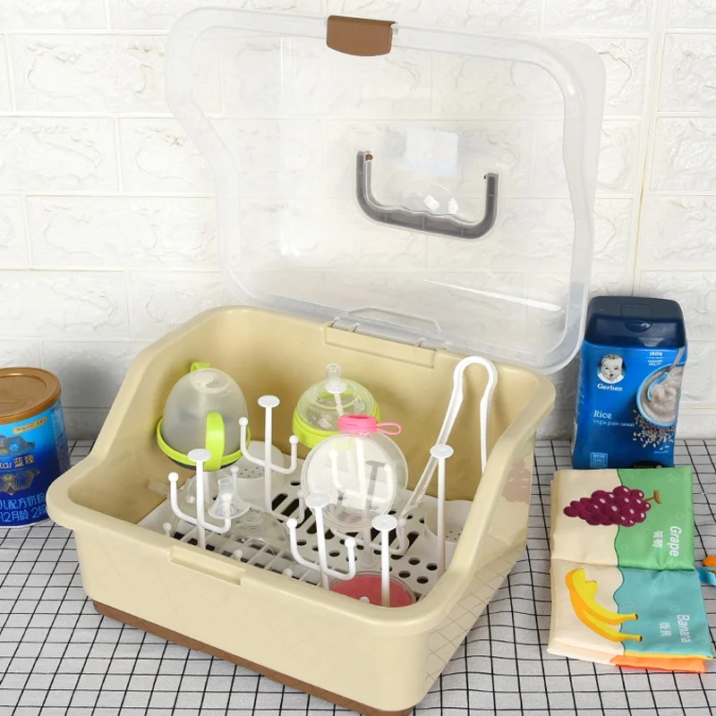 
Storage Box Feeding Plastic Baby Bottle Drying Rack 