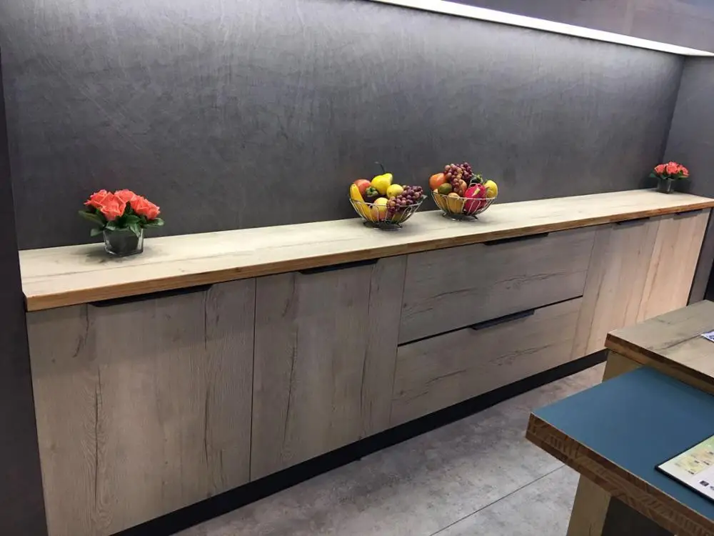 Oak wood embossing double side melamine laminated particleboard