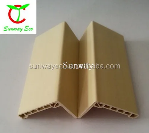 Напольное покрытие из дерева, ПВХ, композиты ограждающий угол угловой профиль ПВХ WPC Уголки (TCH-5555)