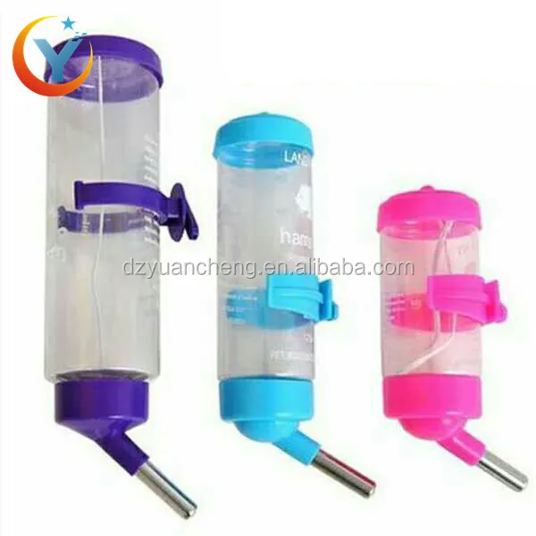 2018 Hot Selling Multicolor 80ML 125ml 250ml 500ml Hamster Water Bottle