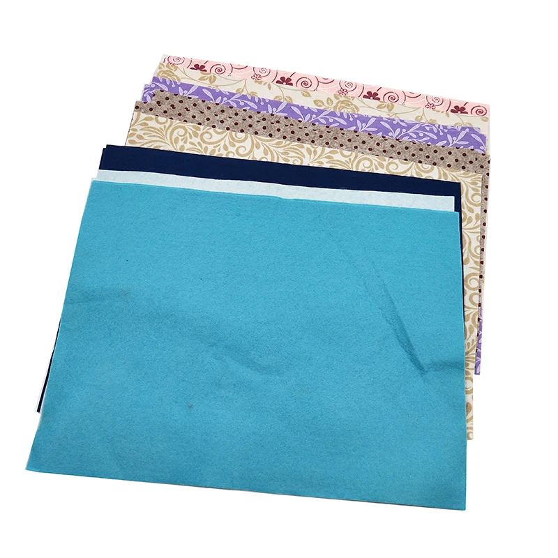 Flower Printing  Needle Punched Fiber Nonwoven Fabric Cleaning Wiper Kitchen Dishcloth