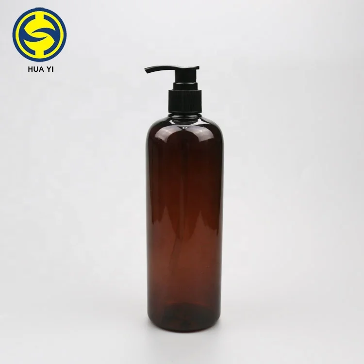 250ml 500ml  amber round pet plastic bottle