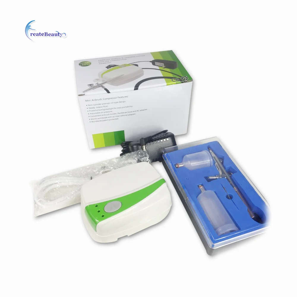 Cake decorating airbrush with compressor