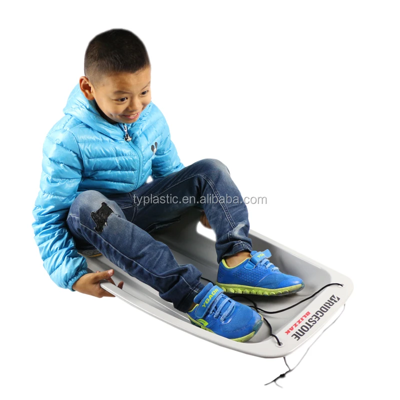 Superio Long Kids Snow Sled Grey and Red Color for promotional gift