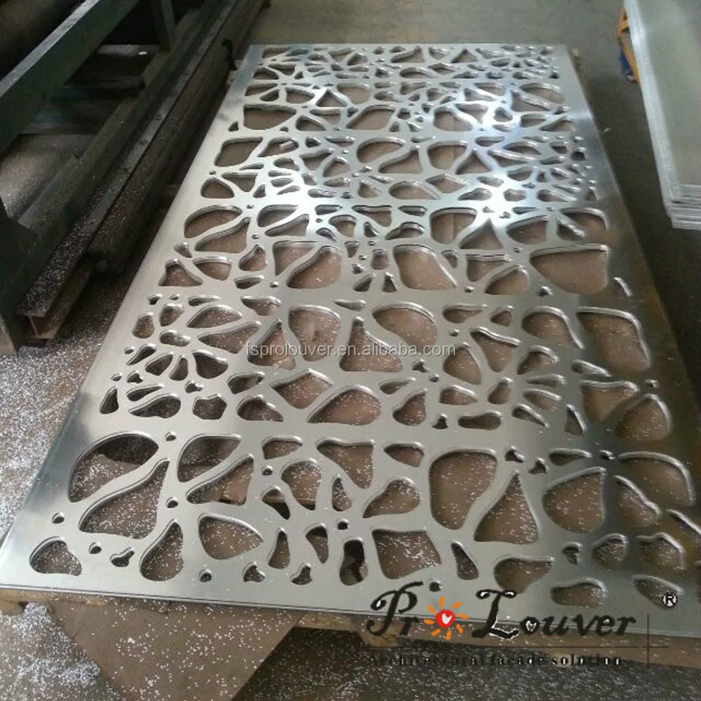 aluminum perforated engraved laser cutting decoration panel for curtain wall