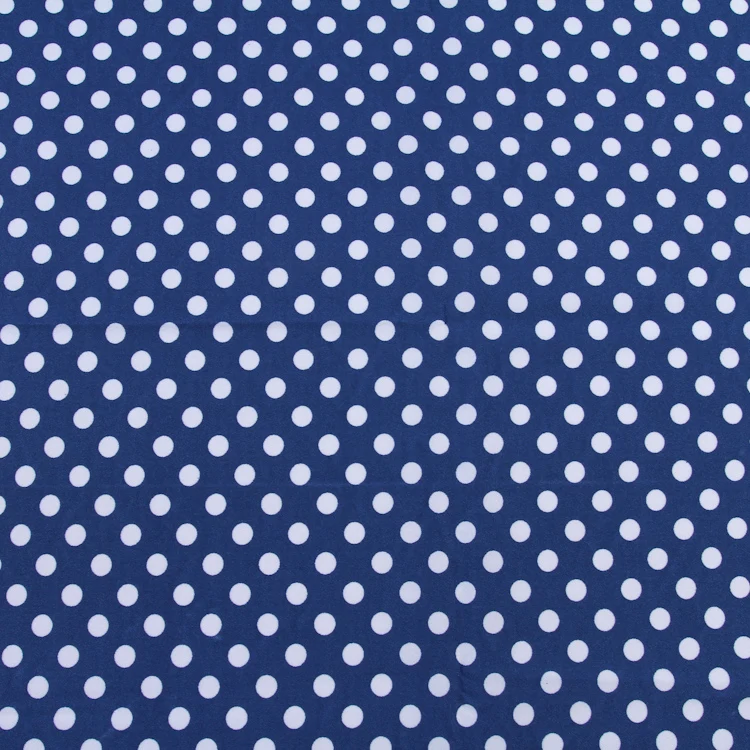 Latest design polka dot pattern twill 4 way spandex stretch african print fabric