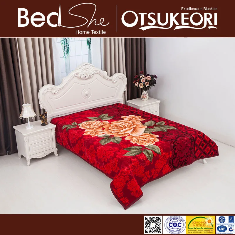 Gonden Dream 100% Polyester Wholesale Riyadh Luxury Flower Design 4kg 2ply 1 Side Embossed Mink Blankets