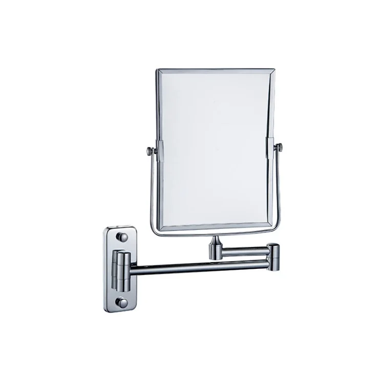 HSY3052 Makeup magnifying bathroom square shave cosmetic double sided mirror