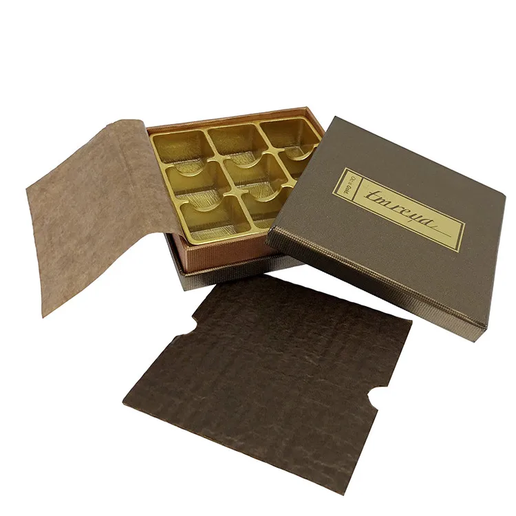 Hot Selling Sweet Candy Gift Box Luxury Chocolate Packaging Box With Grease Paper And Cushion Pad