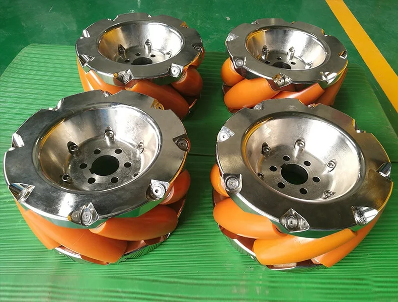 SS order made heavy duty mecanum wheels robot