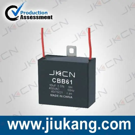 CBB61 Series Fan Capacitor for ceiling fan with CE Approval