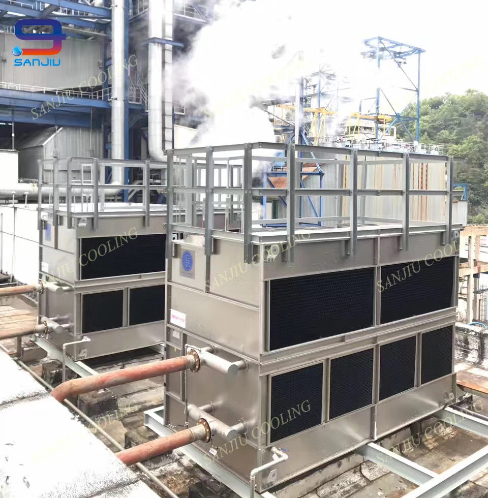 Stainless Steel Closed Cooling Tower with Ladders and Safety Guard