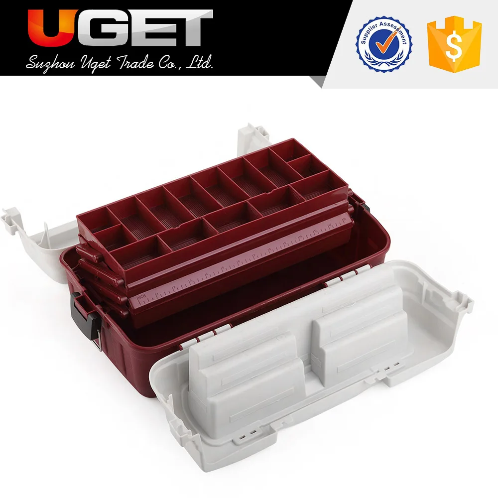 
Multi-functional plastic fishing tackle box portable 