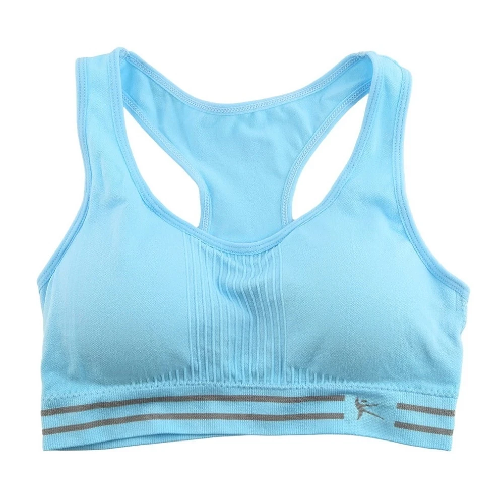 
Absorb Sweat Quick Drying Professional Sports Bra,Fitness Padded Stretch Workout Top Vest Running Wireless Underwear for Women 
