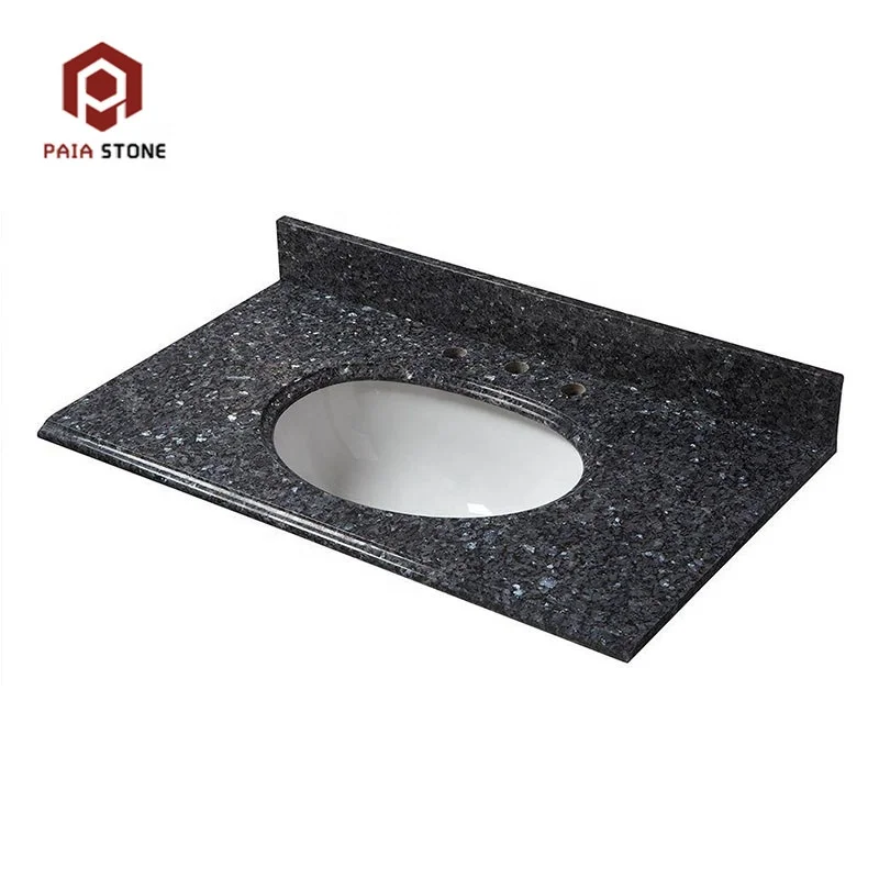 
Polished China Silver Pearl Blue Granite Slab 