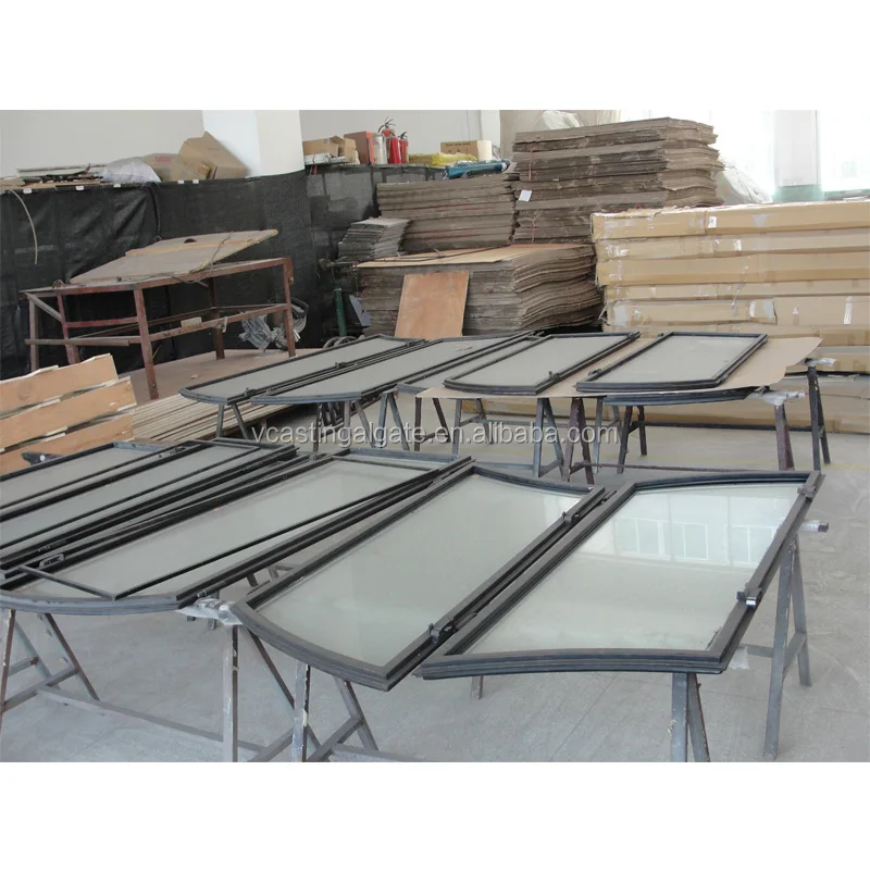 Merlin arched top interior doors wrought iron door