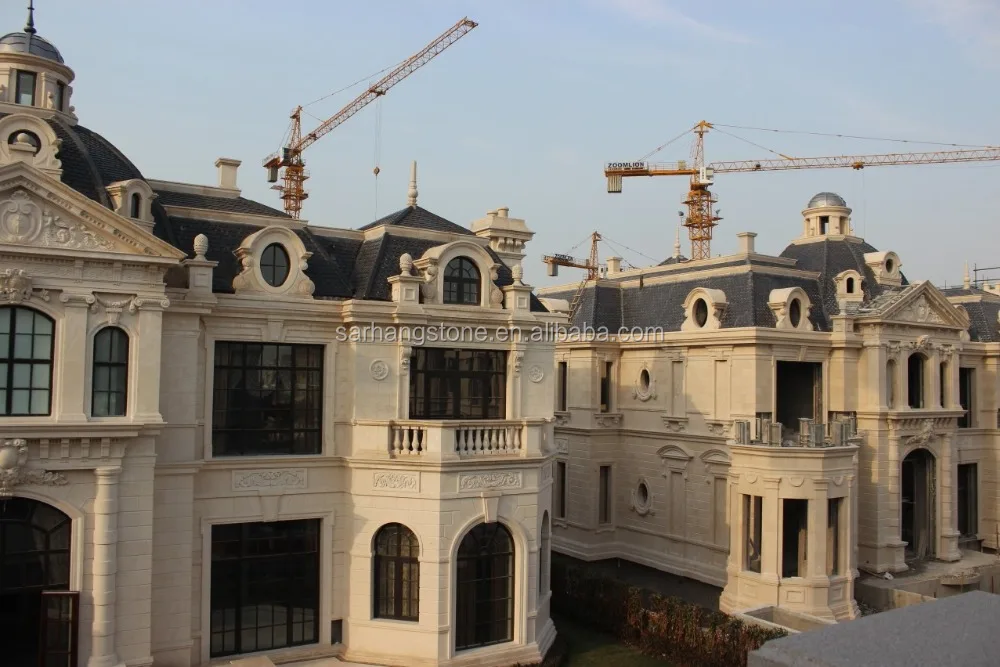 
Beige Limestone for exterior wall cladding 