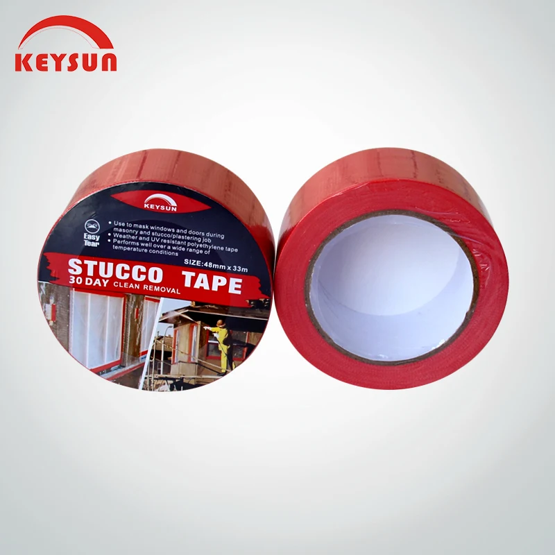 
P828 PE Stucco Tape For Masking Surfaces During Stucco and Other Outdoor Applications 