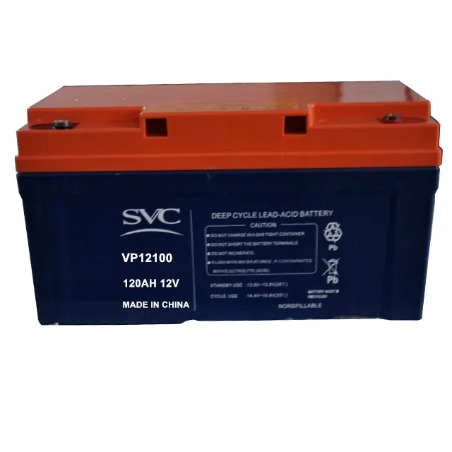 Maintenance free batter 12v 120ah lead acid battery