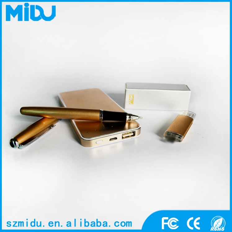  3 в 1 power bank pen u диск бизнес-рекламные низкая цена подарочный набор подарочной коробке наборы подарков новые
