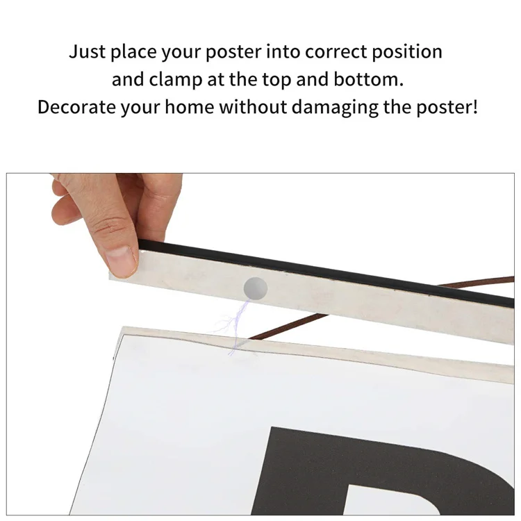 2019 Newest Handmade Minimalist Art Hanging Magnetic Poster Hanger Frame for Posters and Prints