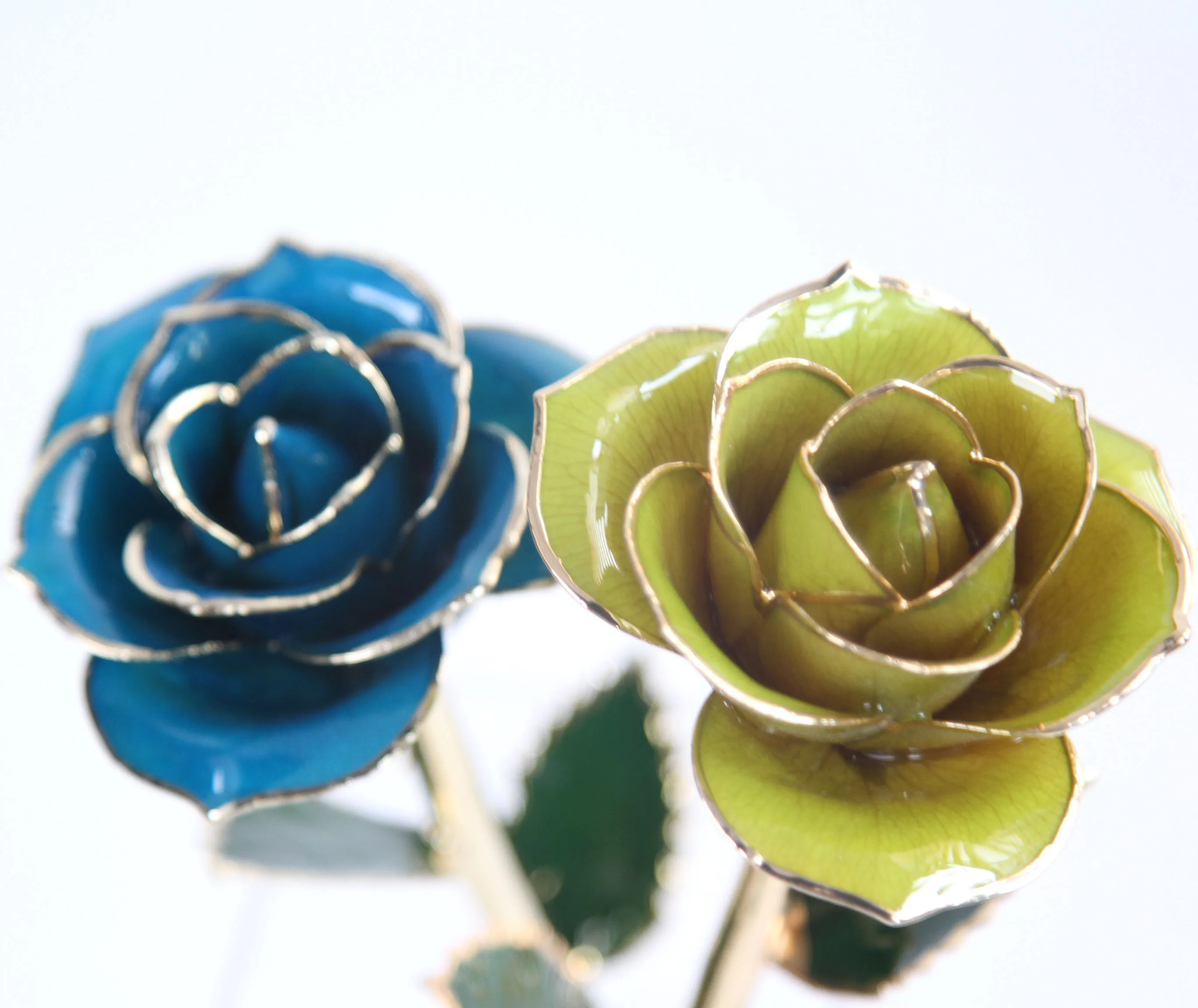 
Best selling red real gold foil 24K gold plated natural rose flower and Gold Foil Trimmed gilt Rose with gift box 