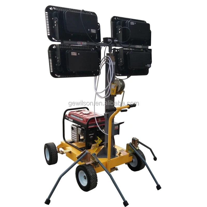 4x250w floodlight led mobile emergency lighting towers