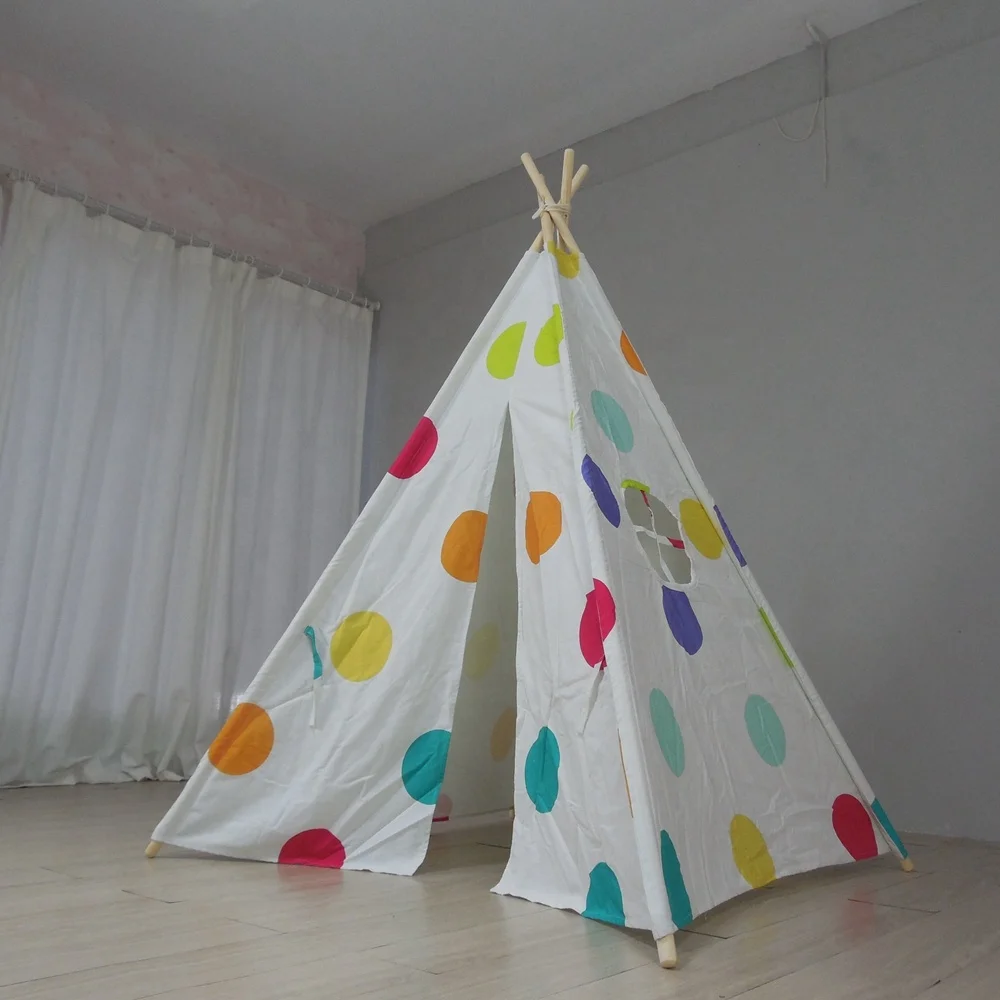 Tent toy for kids teepee tentChildren Toy Tent kids cotton canvas tent house toy Baby Room