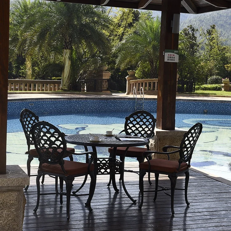 
Modern garden five-piece suit luxury rattan round outdoor furniture 