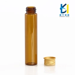 Best Sell Vial Bottle  5 ml 8 ml 10 ml 12 ml 15 ml Amber Empty Glass Bottles With Aluminum Screw Cap
