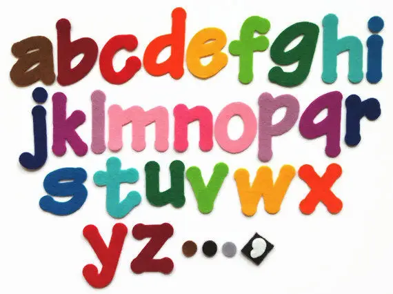 
Die Cut Craft Felt Letters 