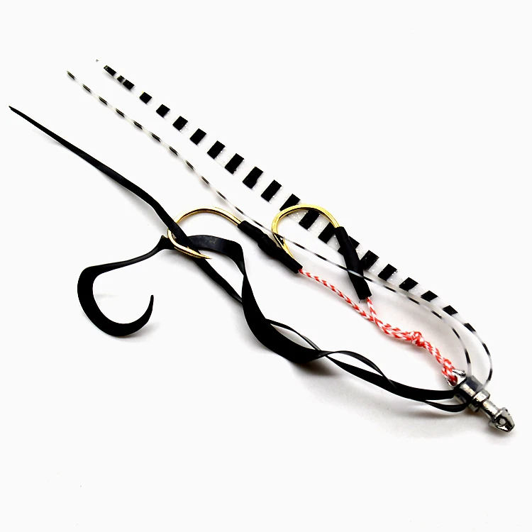 High Quality New Products Fishing Silicone Skirts Lure With Jigging Assist Hook